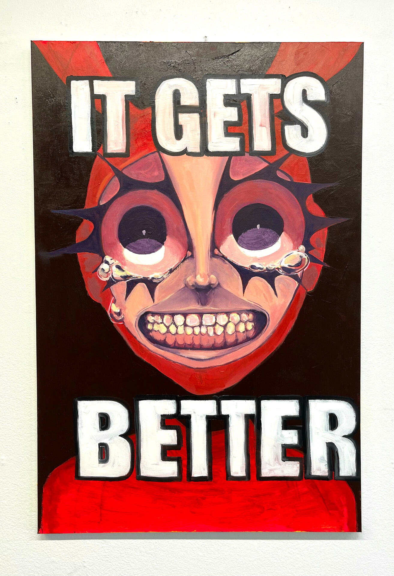 feeling the impact of it all, 2021, oil on canvas