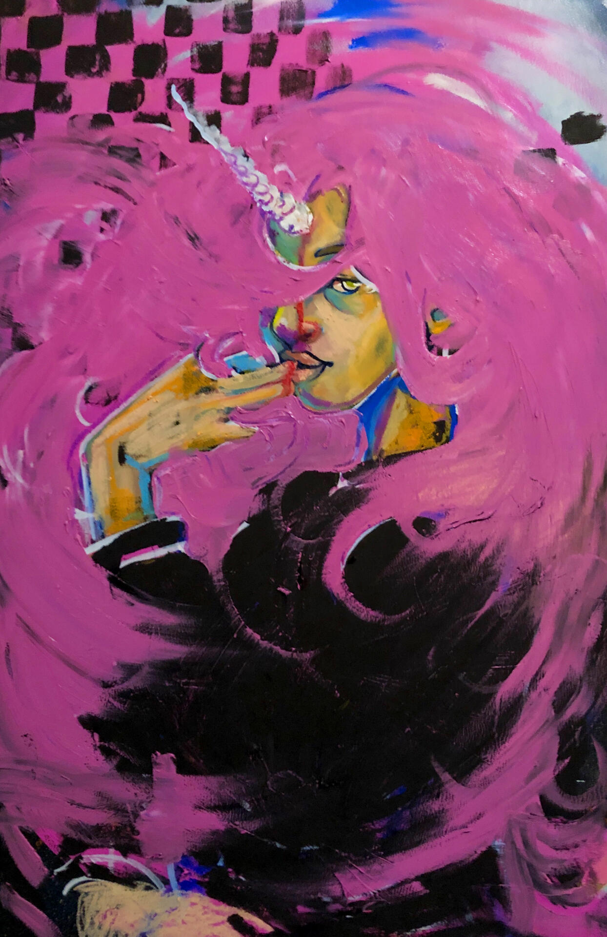 Virtual Journey of Self III, 2020, oil on panel